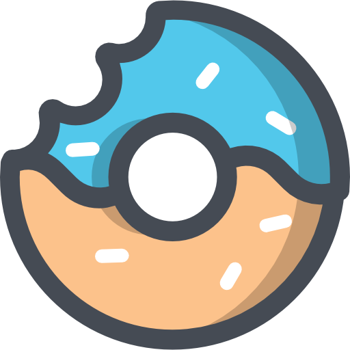 도넛 Sergei Kokota Lineal Color icon