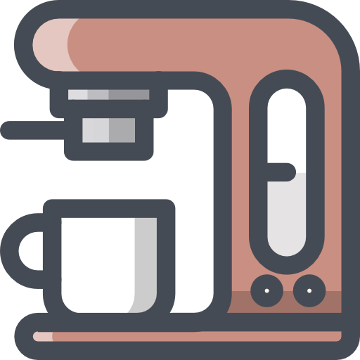 커피 머신 Sergei Kokota Lineal Color icon