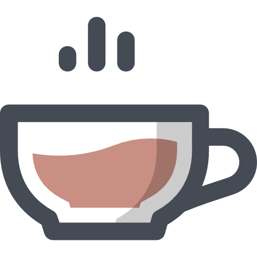 Coffee cup Sergei Kokota Lineal Color icon