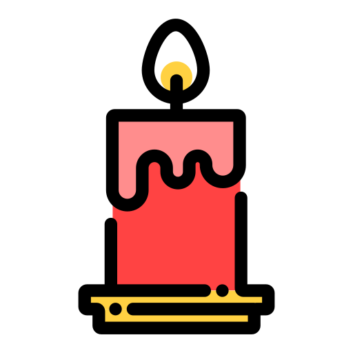 Рождественская свеча Generic Outline Color иконка