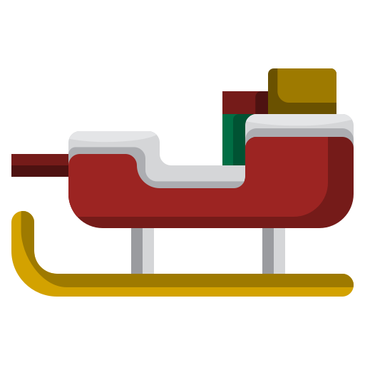 Santa claus sled Generic Flat icon