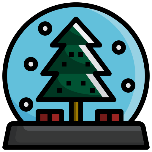 Snow globe Generic Outline Color icon