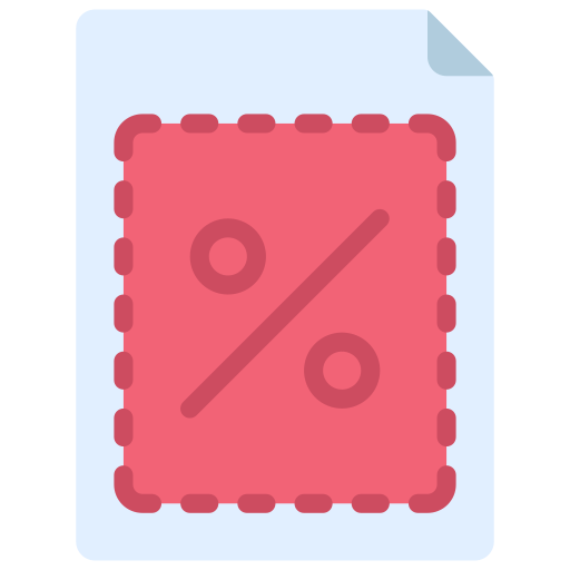 Discount coupon Juicy Fish Flat icon