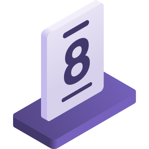 번호 Gradient Isometric Gradient icon