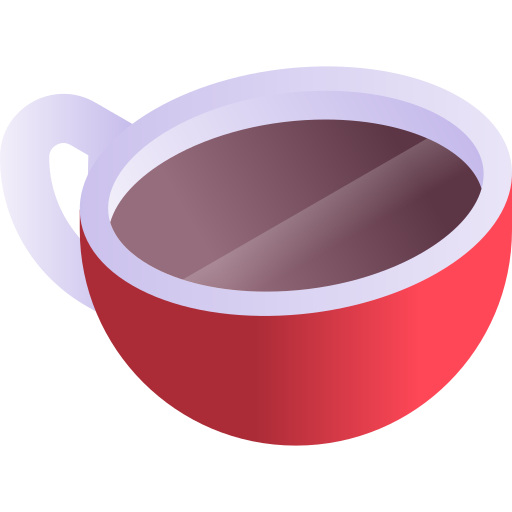 커피 Gradient Isometric Gradient icon
