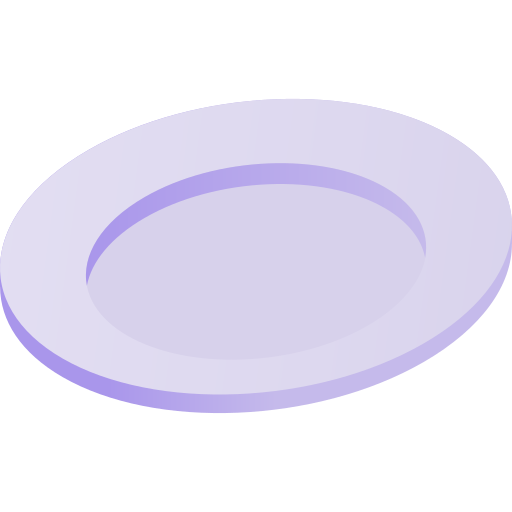Тарелка Gradient Isometric Gradient иконка
