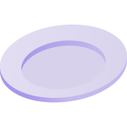 assiette Gradient Isometric Gradient Icône