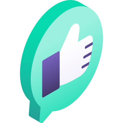 처럼 Gradient Isometric Gradient icon