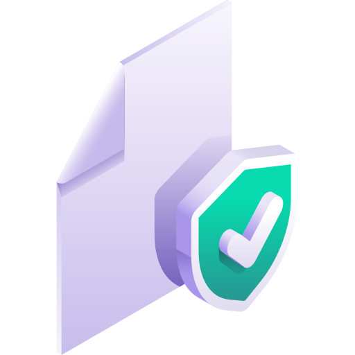 protección de archivos Gradient Isometric Gradient icono