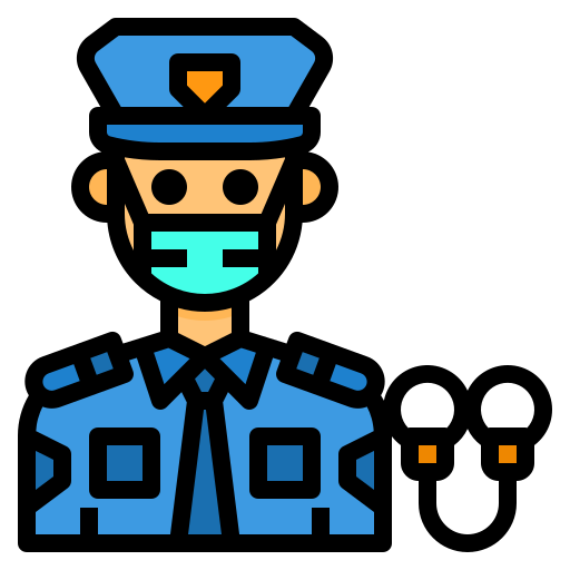 Полицейский itim2101 Lineal Color иконка