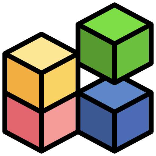 cube 3d Surang Lineal Color Icône