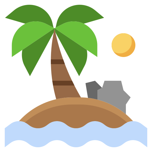 Island Surang Flat icon