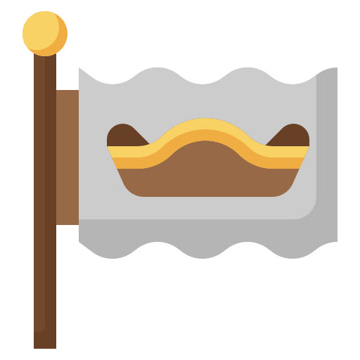 Пиратский флаг Surang Flat иконка