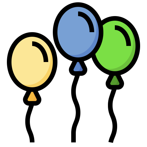 ballon Surang Lineal Color icon