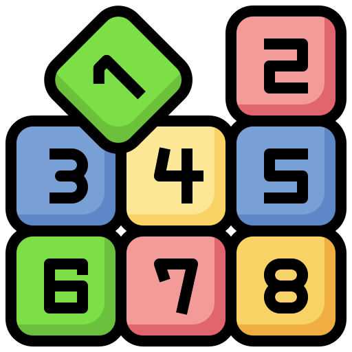 blocchi numerici Surang Lineal Color icona
