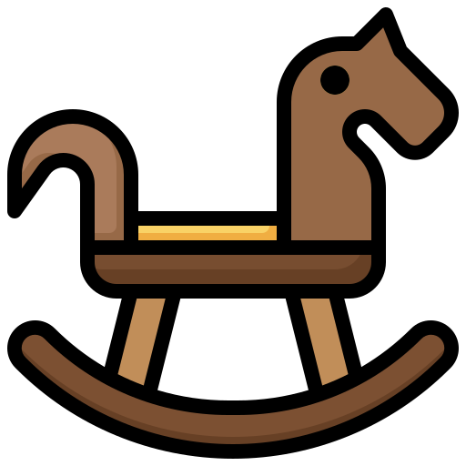 cavallo a dondolo Surang Lineal Color icona
