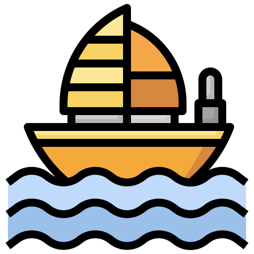 ボートのおもちゃ Surang Lineal Color icon