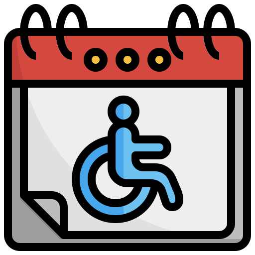 discapacidad Surang Lineal Color icono