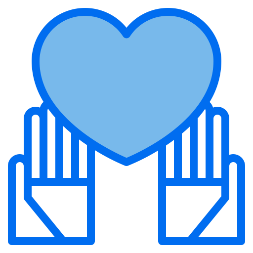 coração Payungkead Blue Ícone