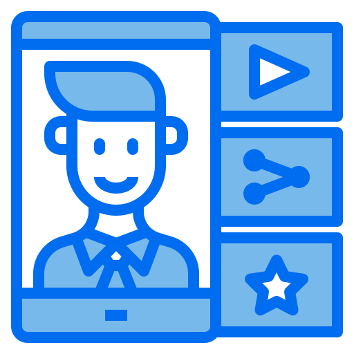 influencer Payungkead Blue icon