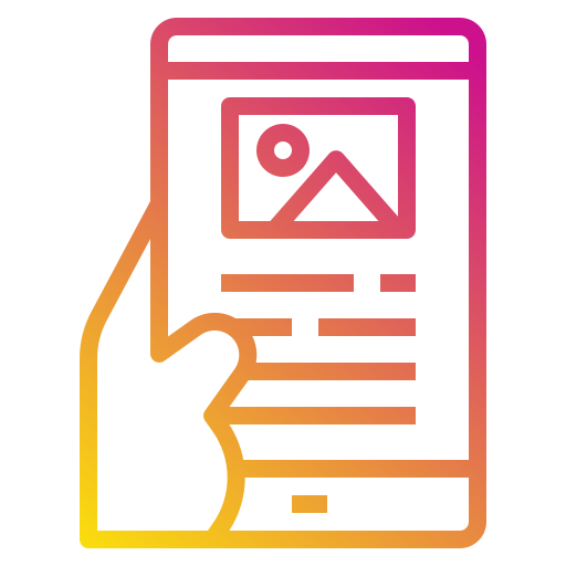 Smartphone Payungkead Gradient icon
