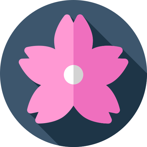 벚꽃 Flat Circular Flat icon