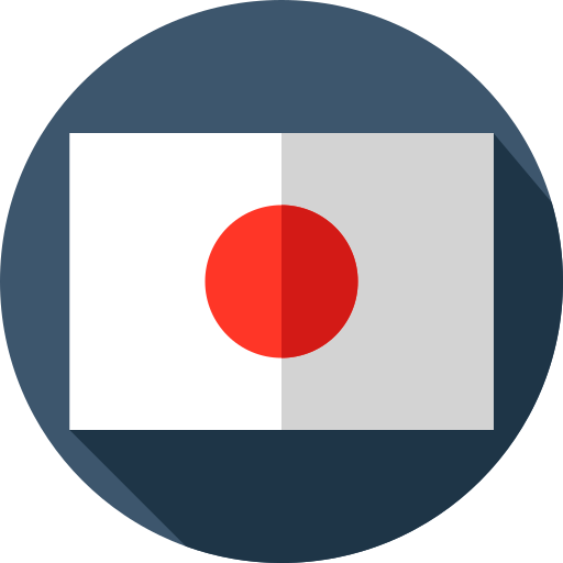 일본 Flat Circular Flat icon
