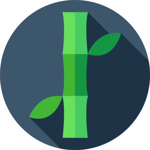 대나무 Flat Circular Flat icon