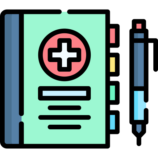 cartella medica Special Lineal color icona