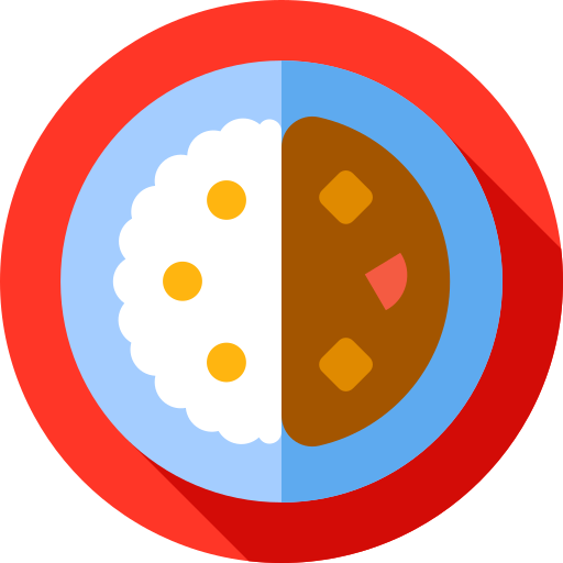 カレー Flat Circular Flat icon