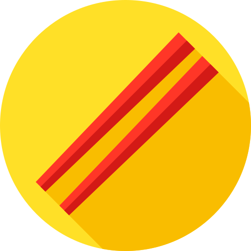 箸 Flat Circular Flat icon