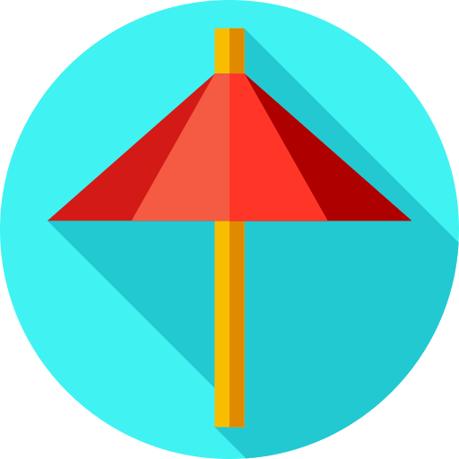 和傘 Flat Circular Flat icon