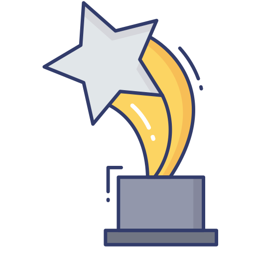 Trophy Dinosoft Lineal Color icon