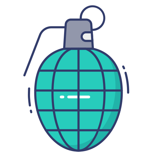Grenade Dinosoft Lineal Color icon