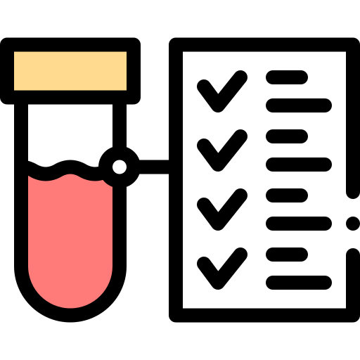 Blood test Detailed Rounded Lineal color icon