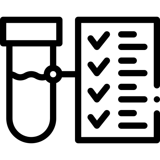 bloed test Detailed Rounded Lineal icoon