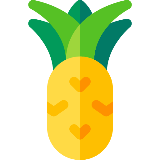 ananas Basic Rounded Flat Icône