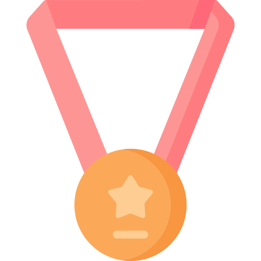 Gold medal Special Flat icon