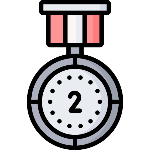 srebrny medal Special Lineal color ikona