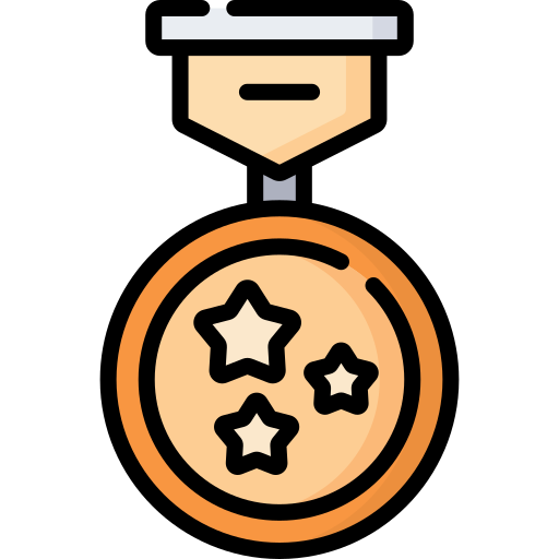 medalla de oro Special Lineal color icono