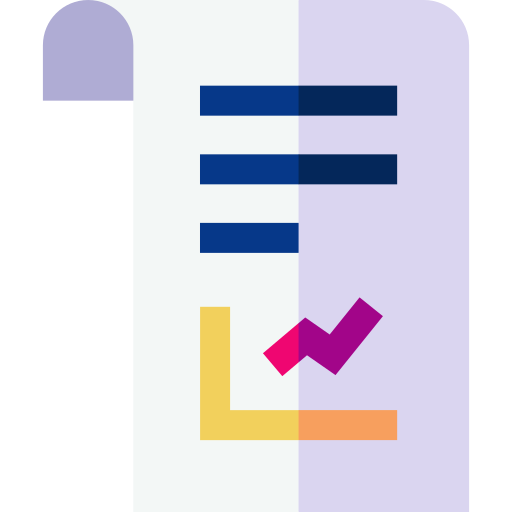 rapport Basic Straight Flat Icône