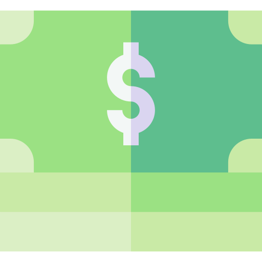 geld Basic Straight Flat icoon