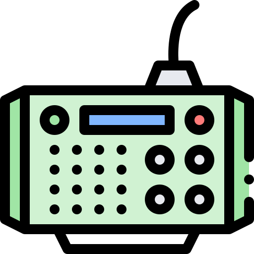 radia wojskowe Detailed Rounded Lineal color ikona