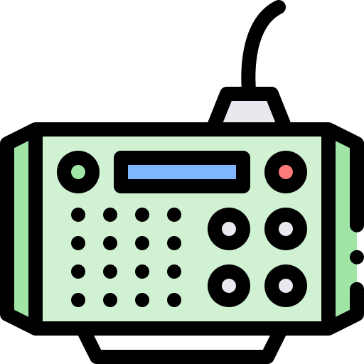 radio militar Detailed Rounded Lineal color icono