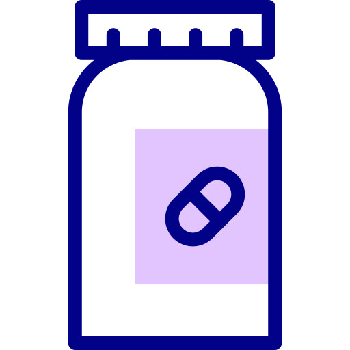 Pill Detailed Mixed Lineal color icon