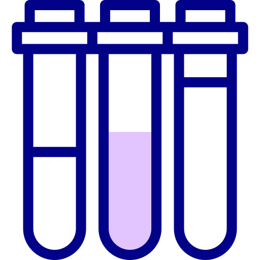 tubo de ensayo Detailed Mixed Lineal color icono