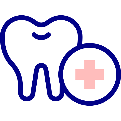 Tooth Detailed Mixed Lineal color icon