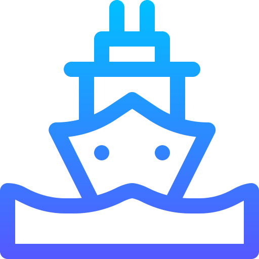 船 Basic Gradient Lineal color icon