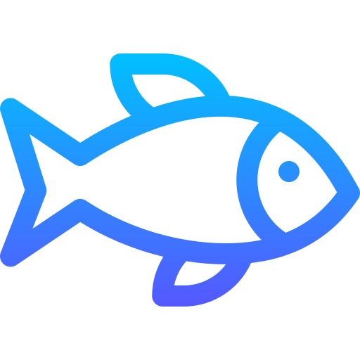 Сушеная рыба Basic Gradient Lineal color иконка