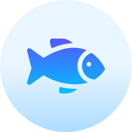 말린 생선 Basic Gradient Circular icon